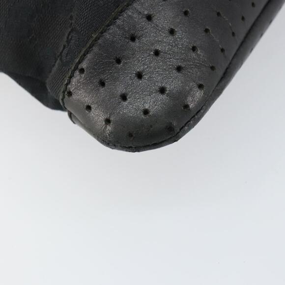 GUCCI GG Canvas Shoulder Bag Black Silver 145857 Auth 163305 - Picture 15 of 16